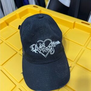 Varg Drain Gang Black Cap with White Embroidery